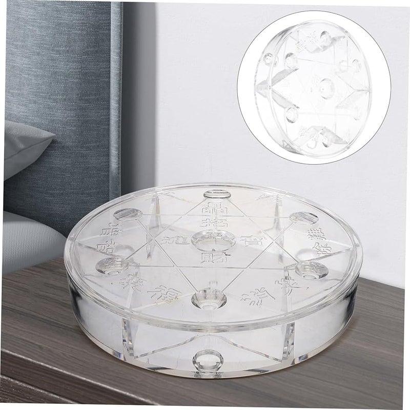 جلافي حامل عرض كريستال واضح لكرات العقيق قاعدة زخرفية حامل قاعدة - Image 4